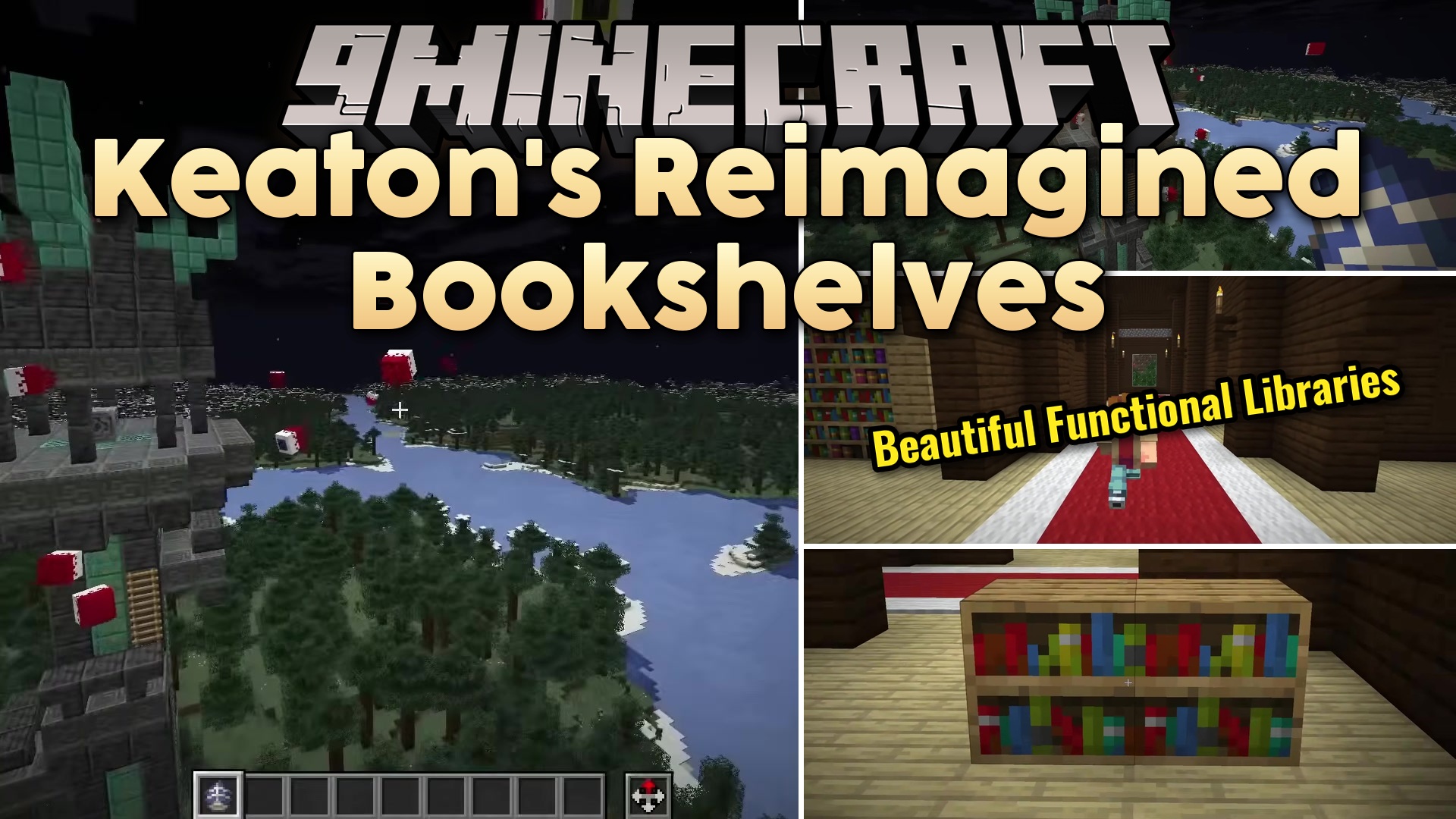 Keaton’s Reimagined Bookshelves Resource Pack (1.21.11, 1.20.1)