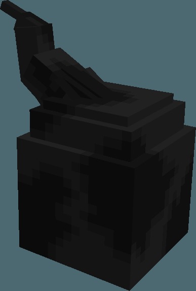 A dark pixelated legendary monster egg from the legendary evolutions data pack