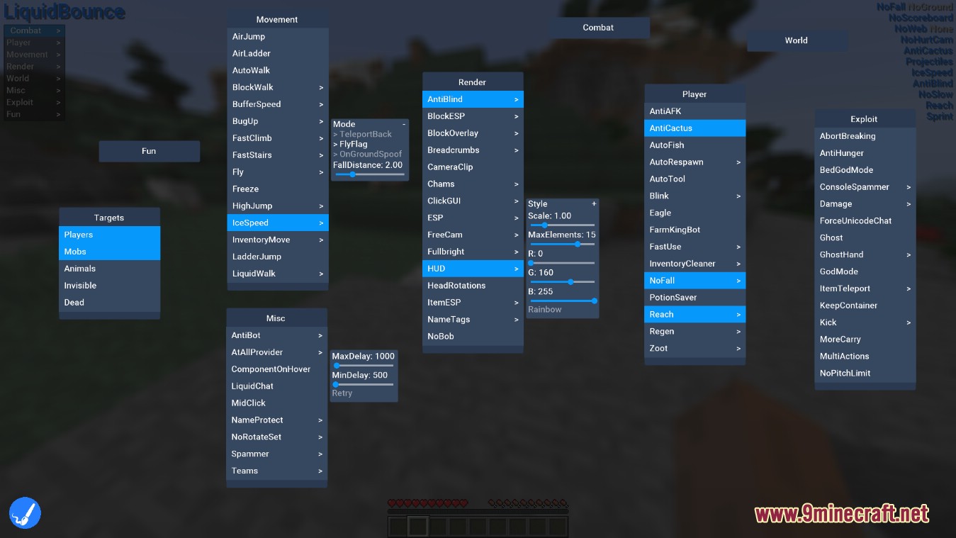 Liquidbounce Client Mod (26.2, 1.20.1) – Liquidlauncher, A Free Client 3 Liquidbounce client mod screenshots 2