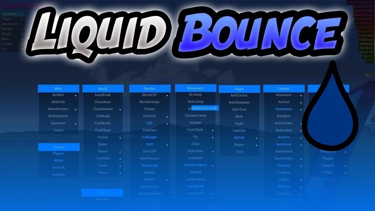 LiquidBounce Client Mod (26.2, 1.20.1) – LiquidLauncher, A Free Client