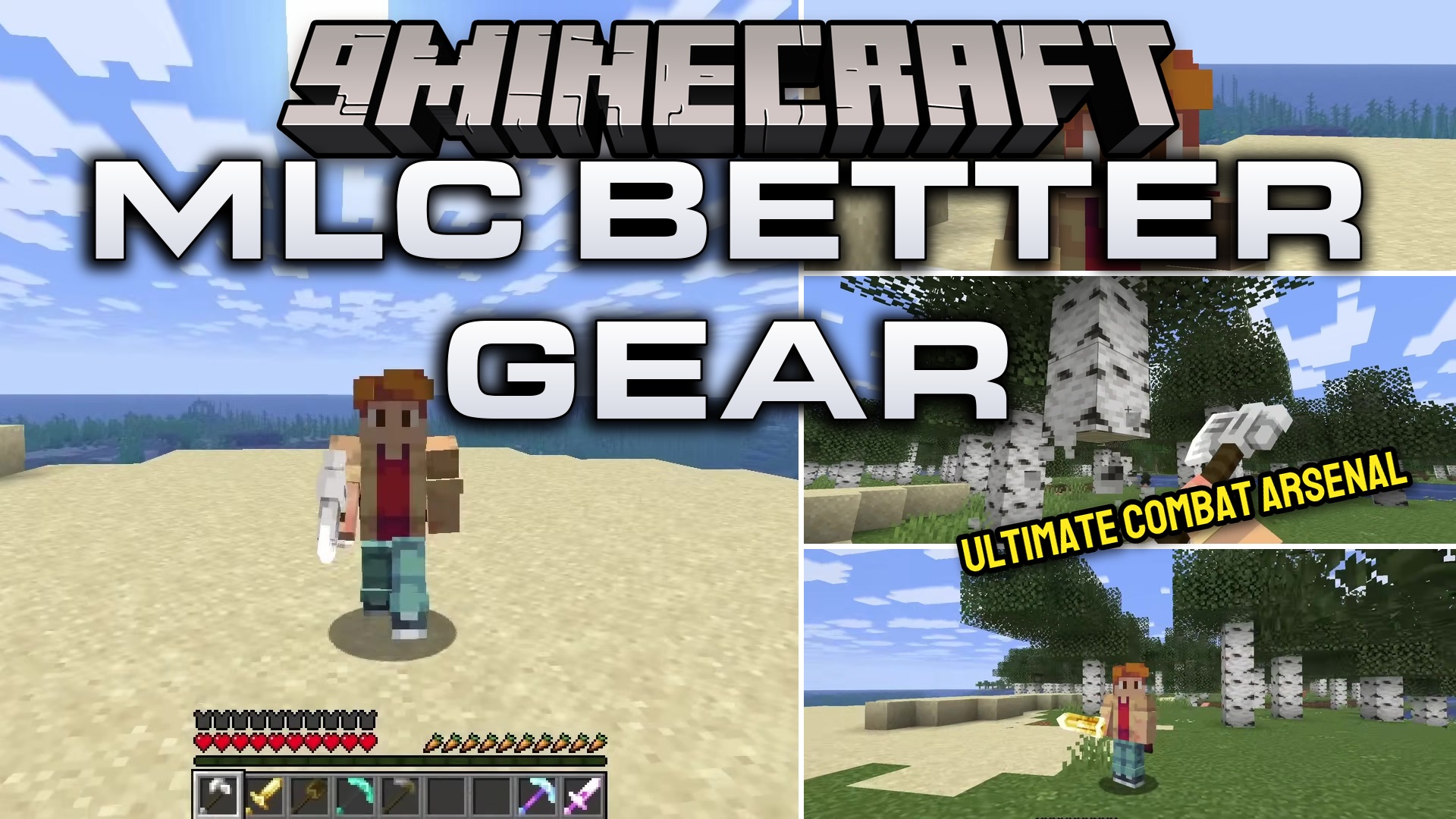 MLC Better Gear Resource Pack (1.21.10) – Epic 3D Weapons with Visible