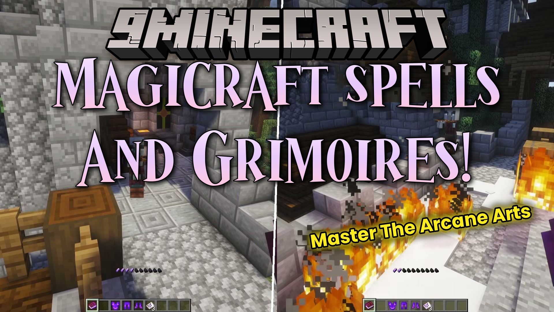 Magicraft Spells and Grimoires Mod (26.2, 1.21.11) – Cast Powerful Spells