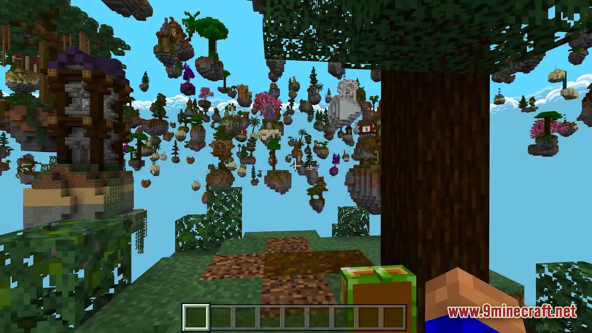 Mega Skycubes Map (26.2, 1.20.1) – Conquer Forty Giant Floating Cubes 2 Mega skycubes map screenshot 1