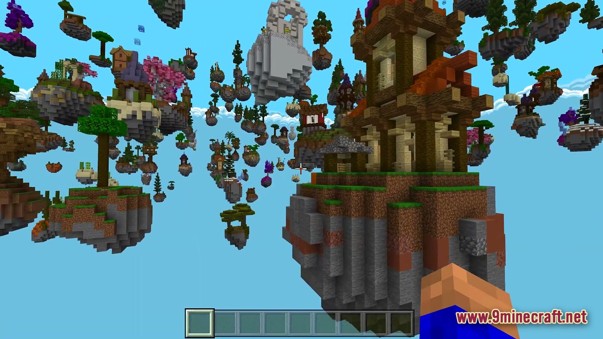 Mega Skycubes Map (26.2, 1.20.1) – Conquer Forty Giant Floating Cubes 4 Mega skycubes map screenshot 3