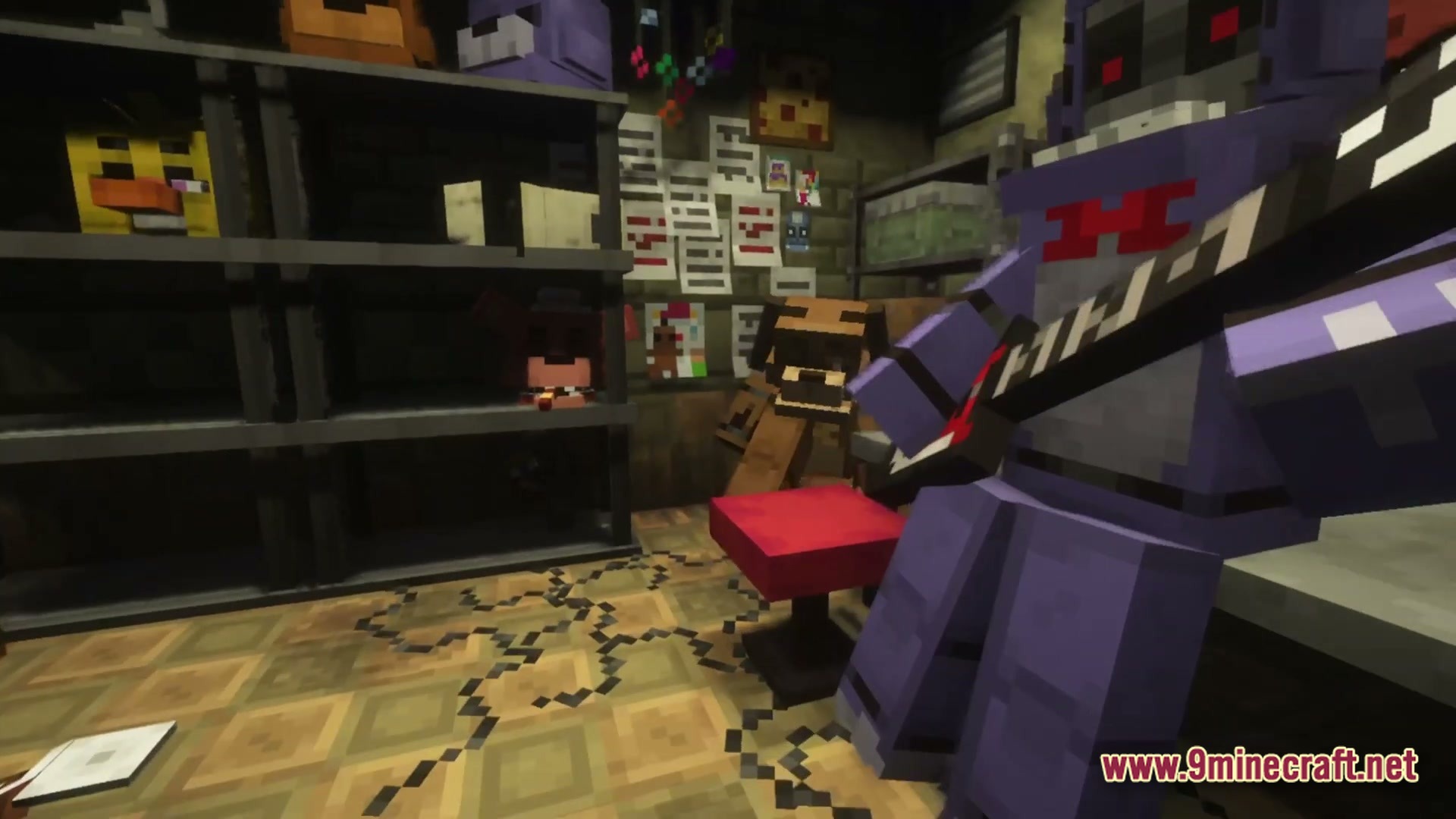 Midnight Shift Protocol Map (26.2, 1.20.1) – Survive Deadly Animatronic Nights 2 Midnight shift protocol map screenshot 1