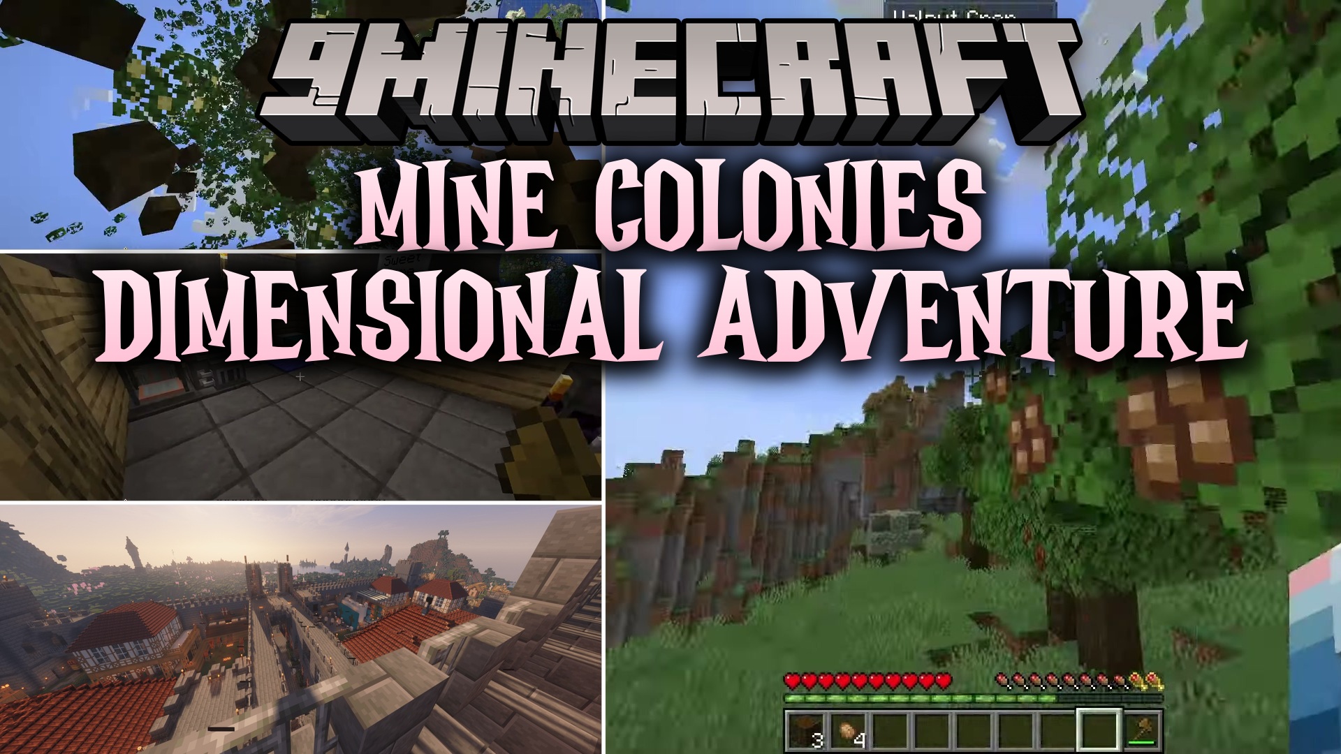 Mine Colonies Dimensional Adventure Modpack (1.20.1) – Build Colonies And Explore Space
