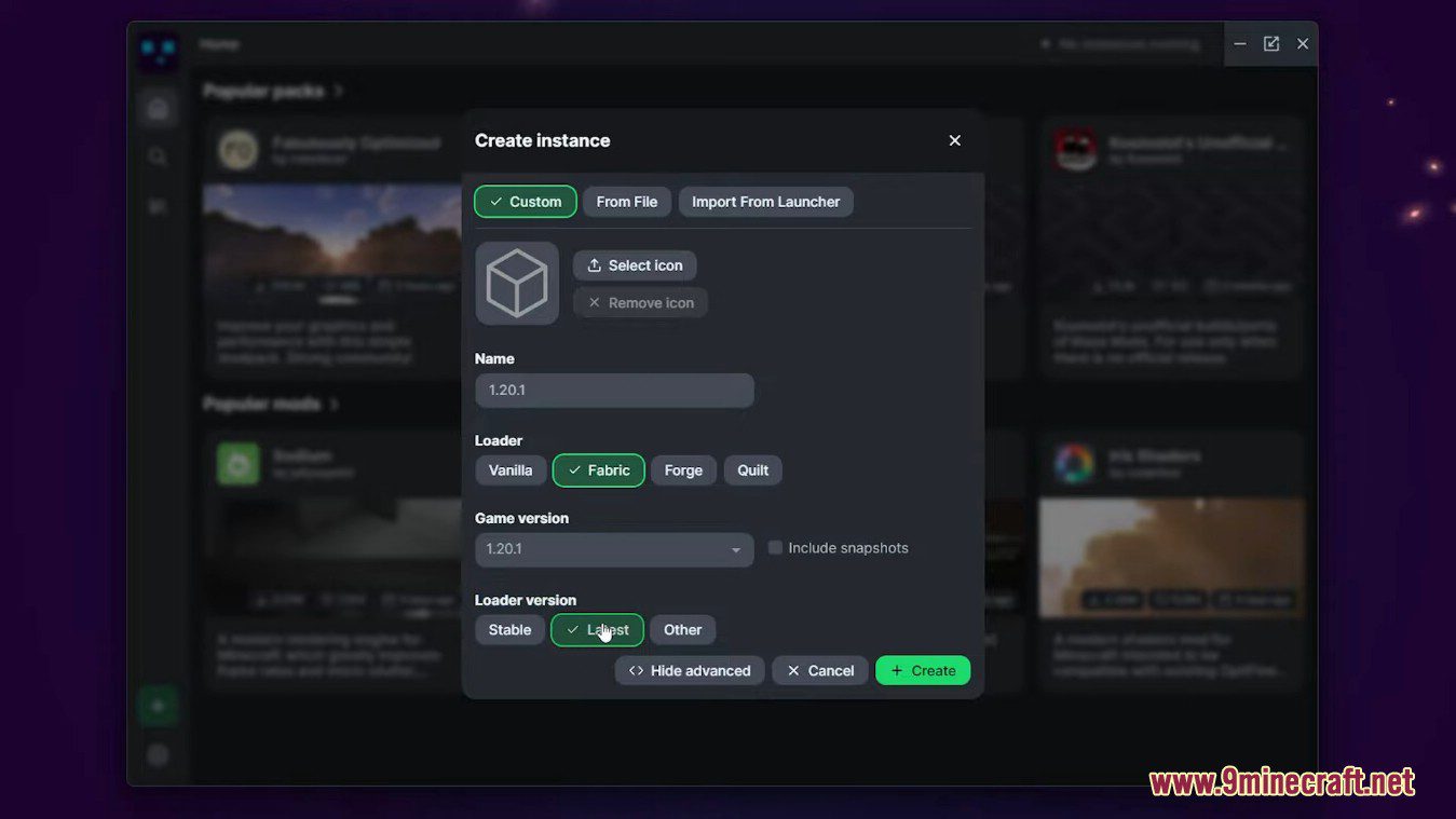 Modrinth launcher screenshots 3