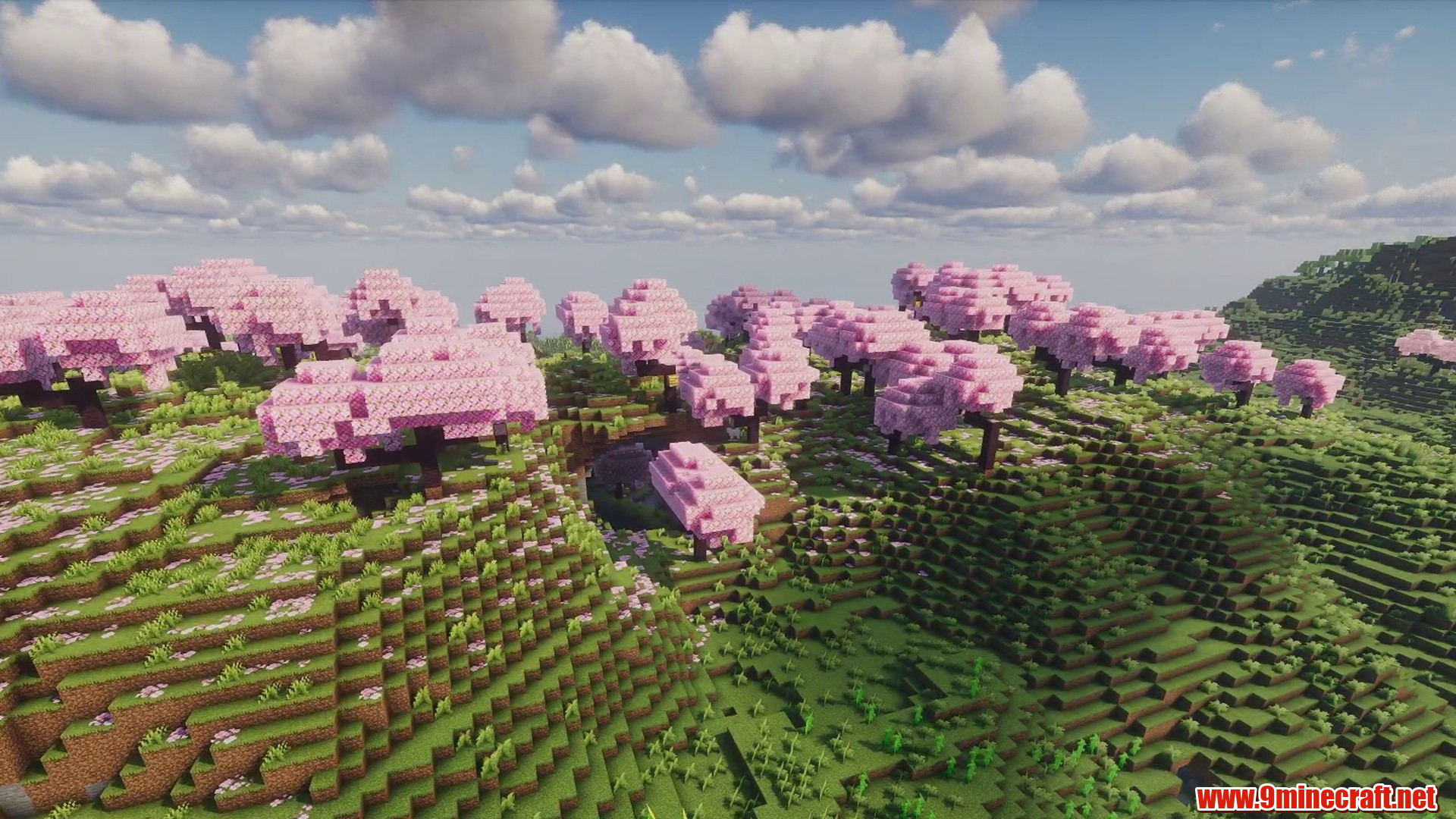 Scenic terrain from minecraft seed 1280477563087140594
