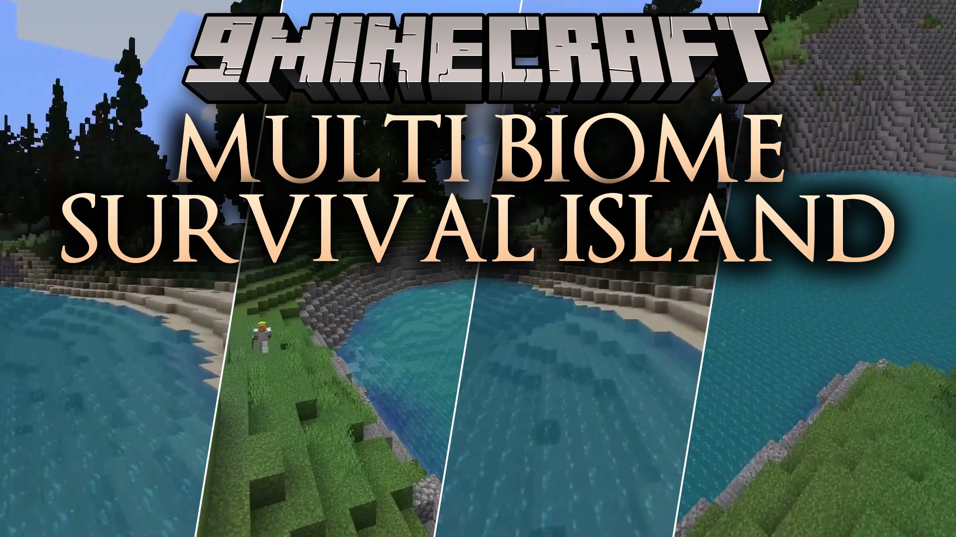 Multi Biome Survival Island Map (26.2, 1.20.1) – Survive 28 Clashing Biomes