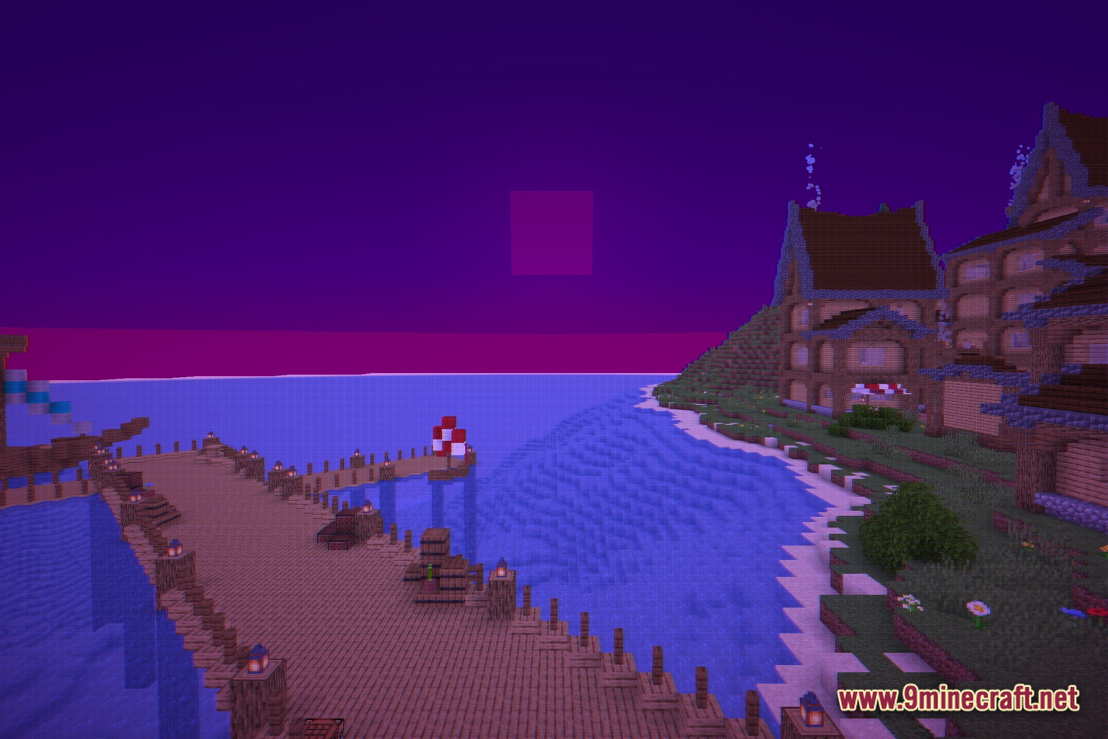 Neon grid horizon shaders screenshot 2