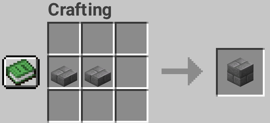 Omni Cut Better Wood Copper And Stone Cutter Data Pack (26.2, 1.20.1) 6 Placing two matching slabs side by side horizontally to reform a full block