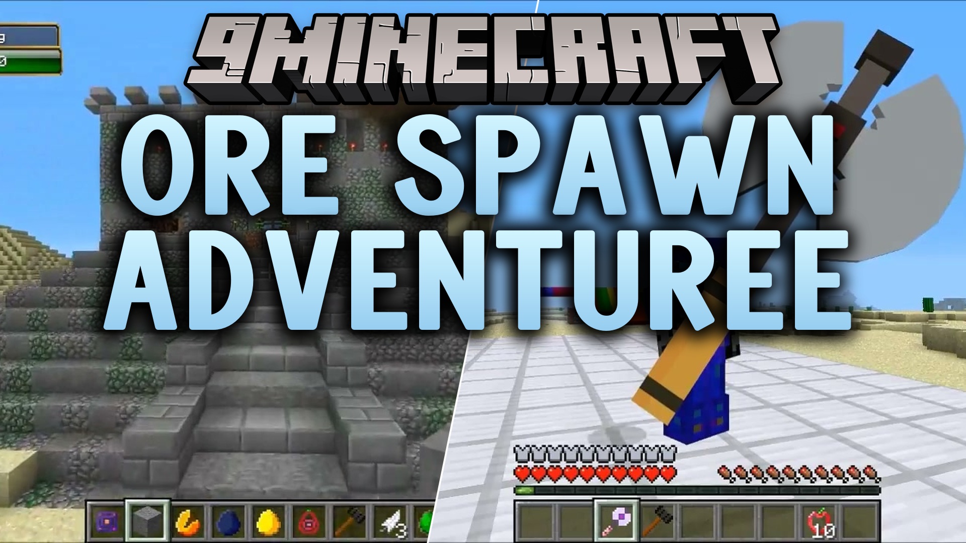 Ore Spawn Adventuree Modpack (1.20.1) – Crazy Dimensions And Giant Beasts