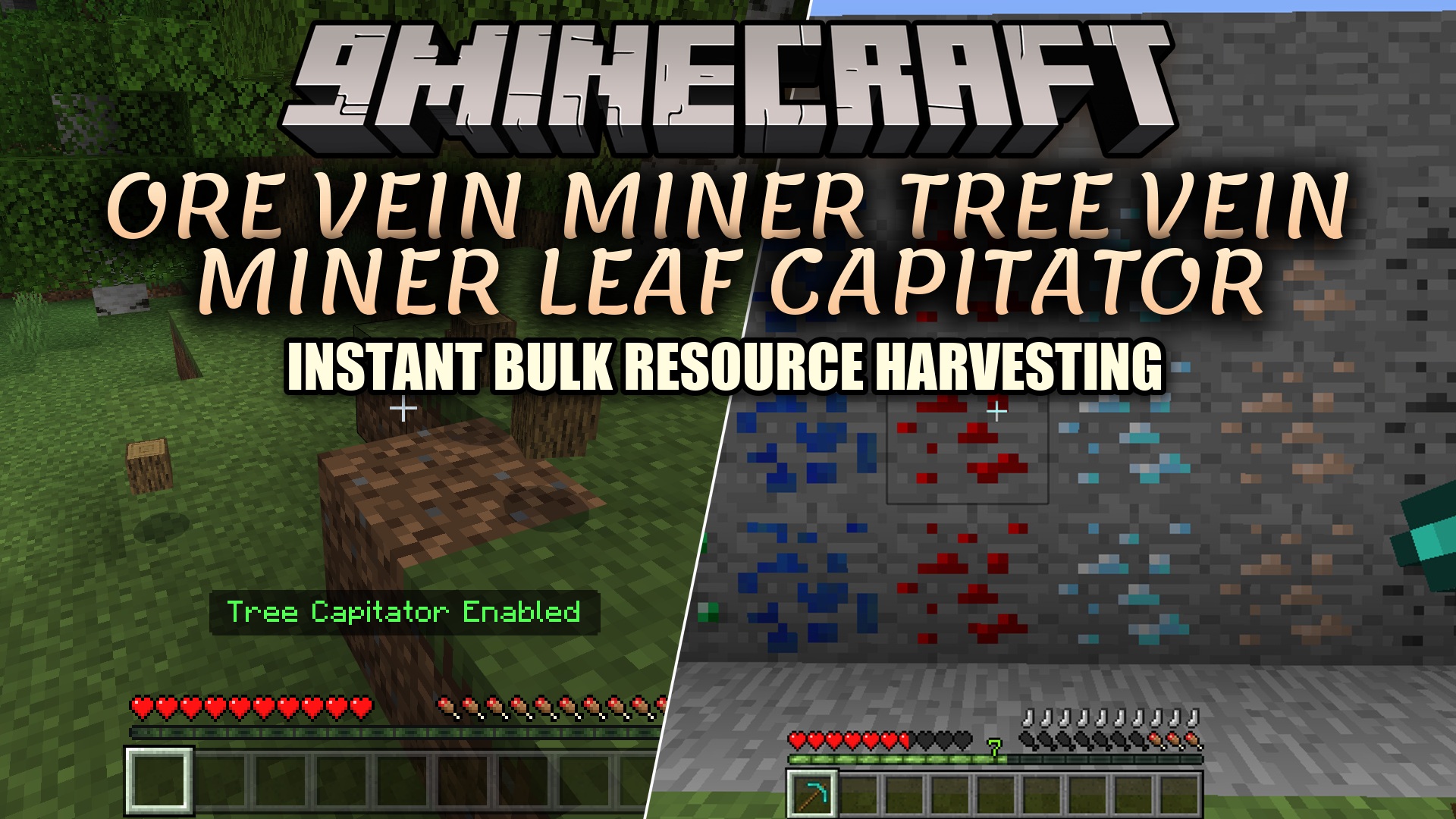 Ore Vein Miner Tree Vein Miner Leaf Capitator Data Pack (26.2, 1.21.1)