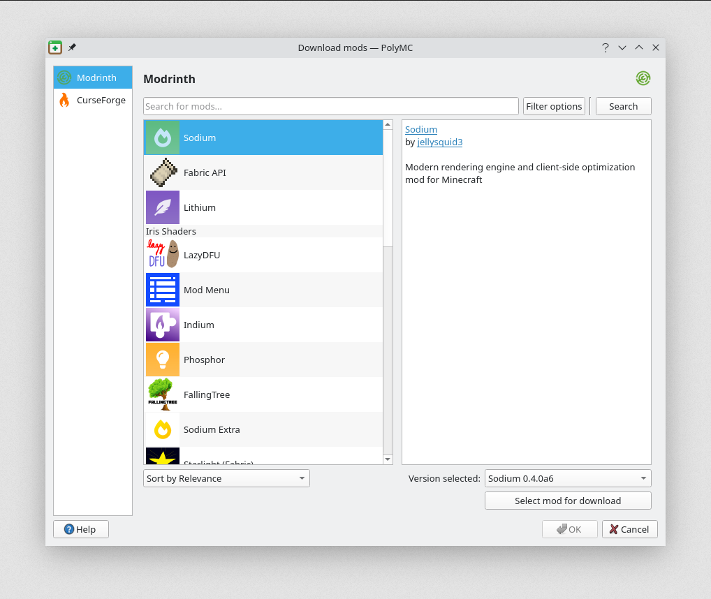 Polymc Launcher (26.2, 1.20.1) – User Freedom &Amp; Free Redistributability 6 Polymc launcher screenshots 5