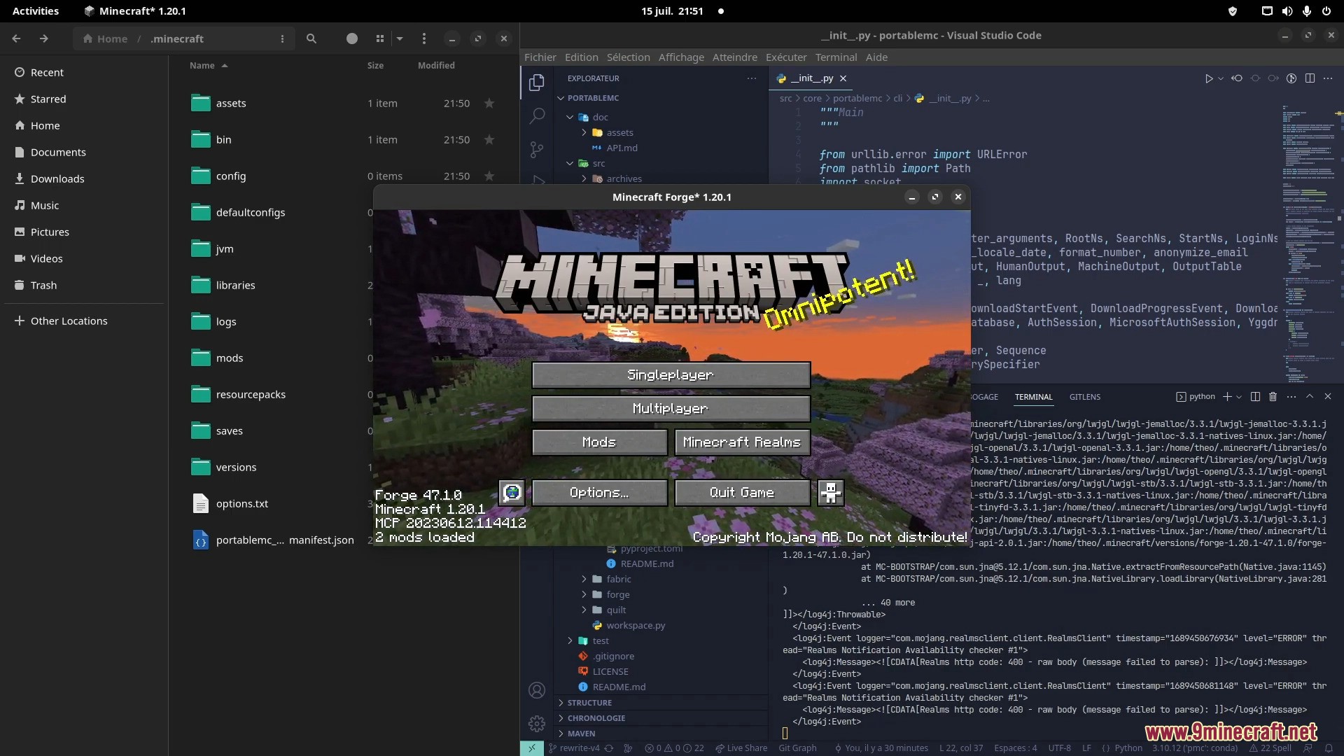 Portable Minecraft Launcher (26.2, 1.20.1) – Command-Line Launcher 5 Portable minecraft launcher screenshots 4