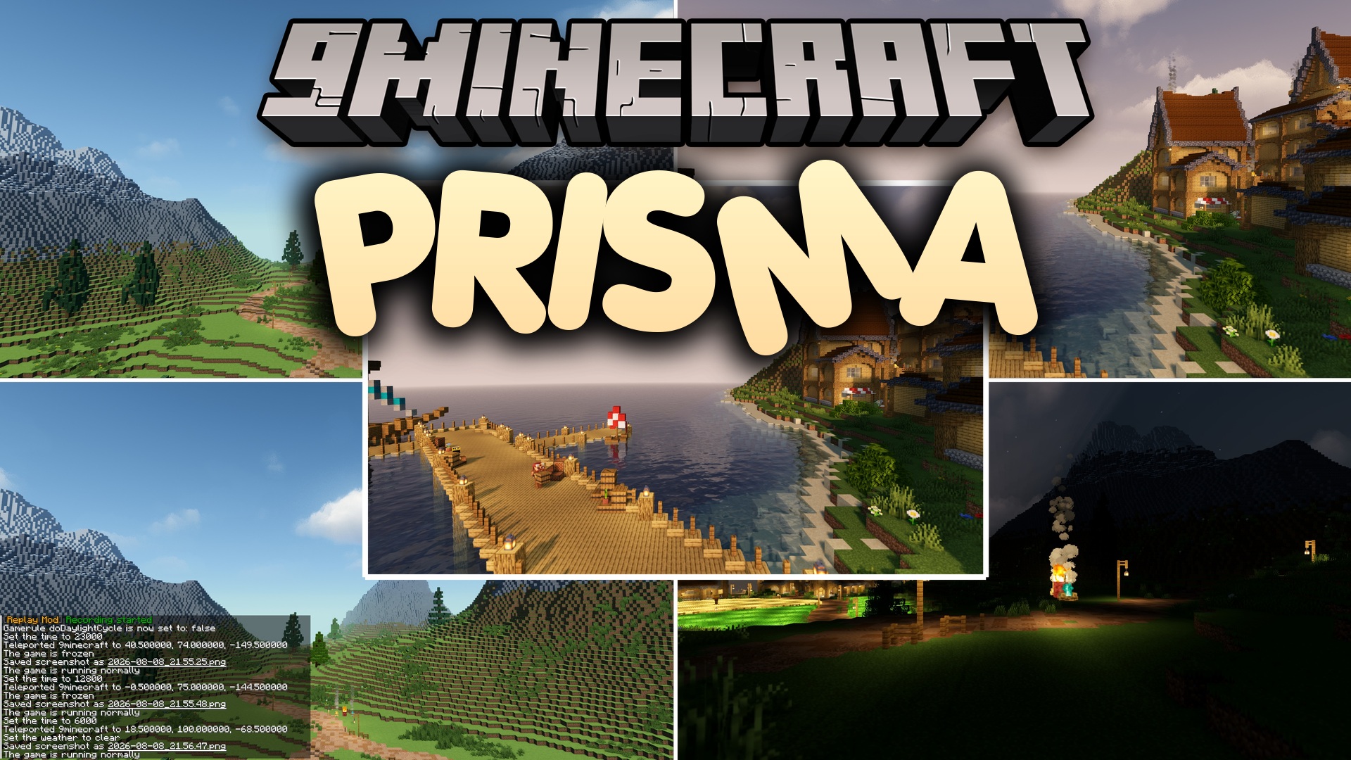 Prisma Shaders (26.2, 1.20.1) – Wet Surface Reflections and Cosmic End