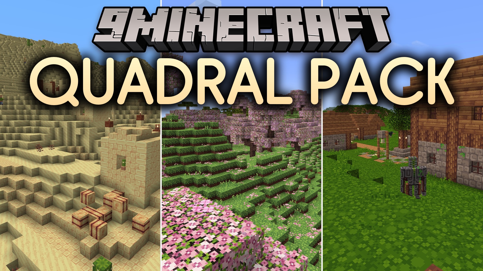 Quadral Pack Resource Pack (26.2, 1.20.1) – Crisp Block Designs for Cheerful
