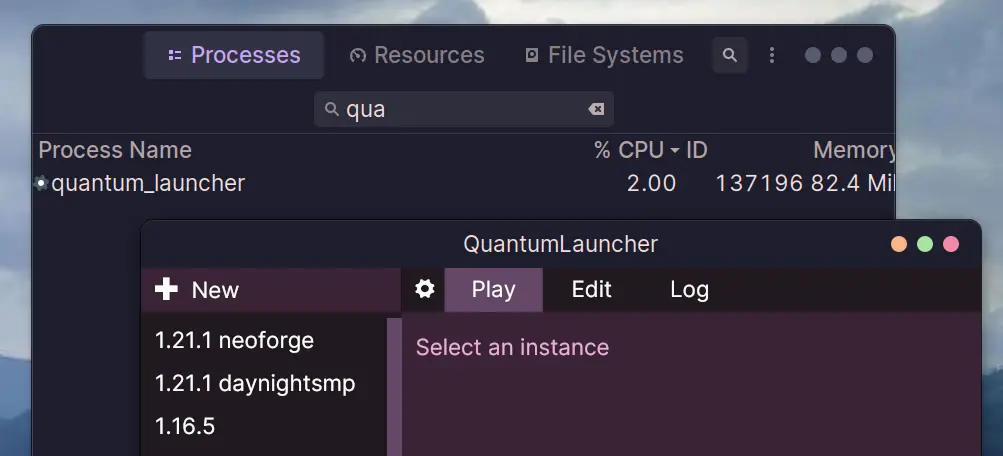 Quantum Launcher (26.2, 1.20.1) – Playing Minecraft Without An Account 3 Quantum launcher screenshots 2