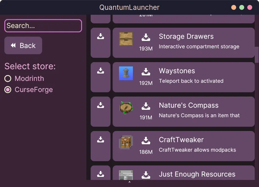 Quantum Launcher (26.2, 1.20.1) – Playing Minecraft Without An Account 6 Quantum launcher screenshots 5
