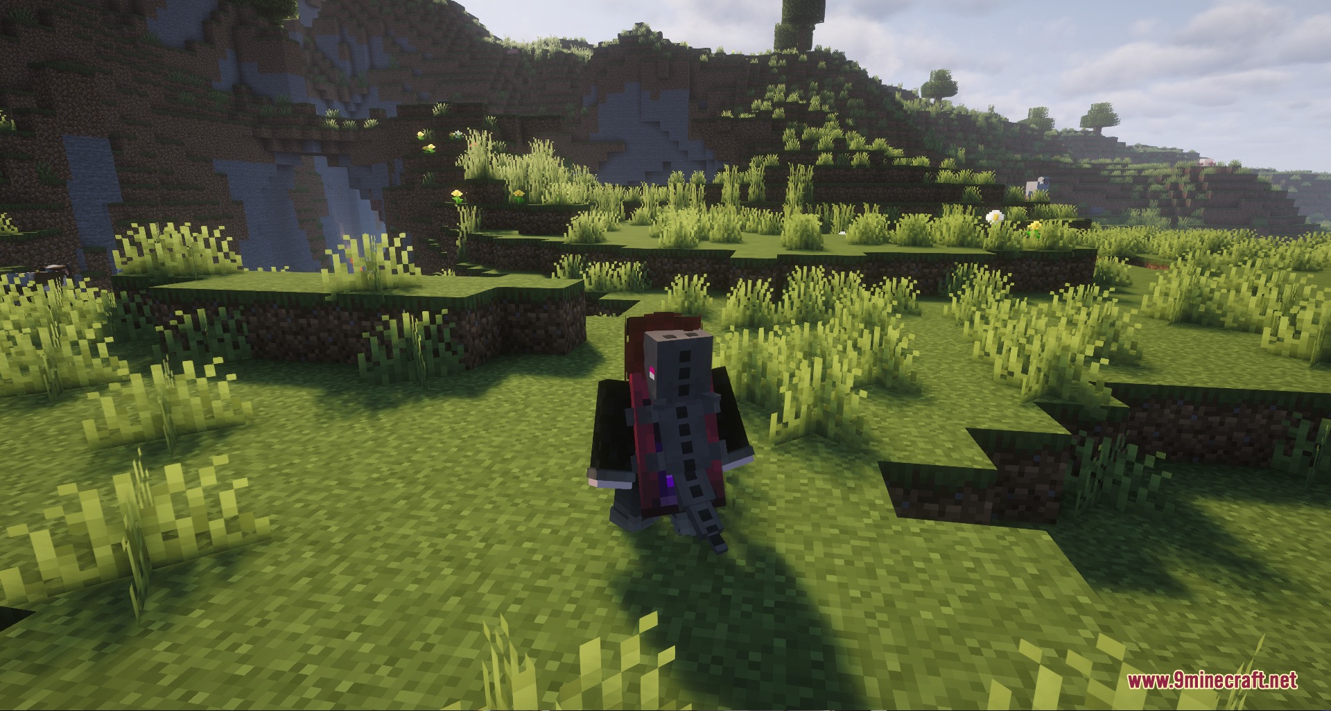 Rpg Adventurer Mod (26.2) – Level Up Your Stats And Cast Spells On Quests 8 A minecraft player character wearing a gluttony pet companion on their back