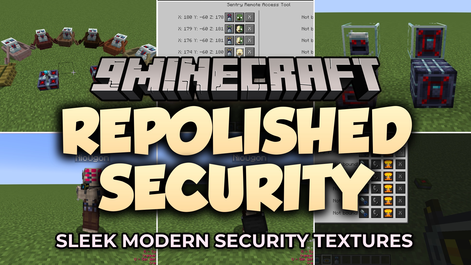 Repolished Security Resource Pack (1.21.11, 1.20.1) – Sharper High-Tech Base