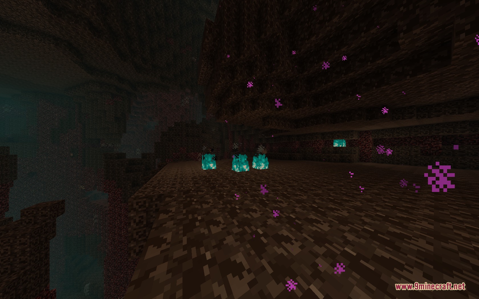Retrograde Vision Resource Pack (1.21.11, 1.20.1) – Classic Programmer Art 4 Retrograde vision resource pack textures for soul fire in the minecraft nether
