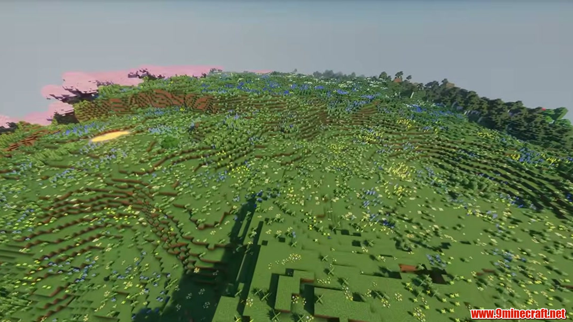 Sakura Groves Meet Jungle And Badlands: Colorful Minecraft Seeds (26.2, 1.21.11) – Java/Bedrock Edition 3 Second landscape view from minecraft seed 6523554585846045941