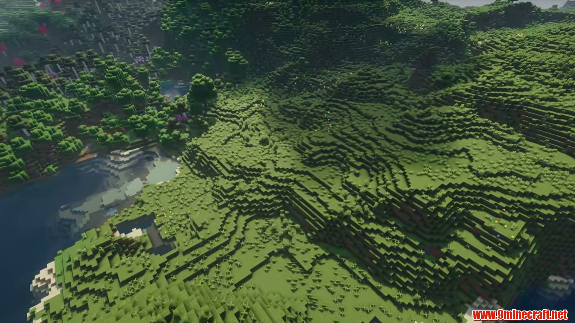 Flat hill plains in minecraft seed 59237551863505717