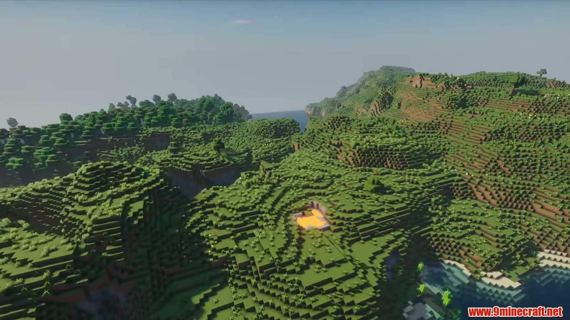 Massive flat land in minecraft seed 8371624752121344673