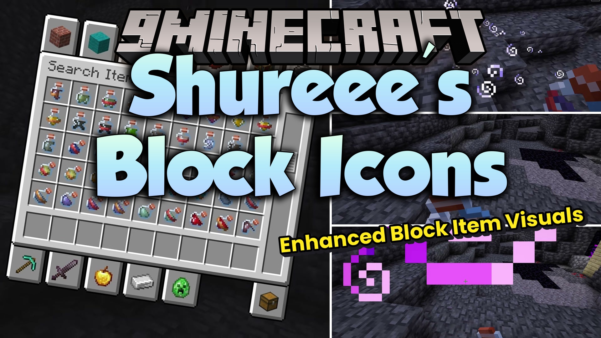 Shureee’s Block Icons Resource Pack (26.2, 1.21.11) – Clear Badges for Hidden