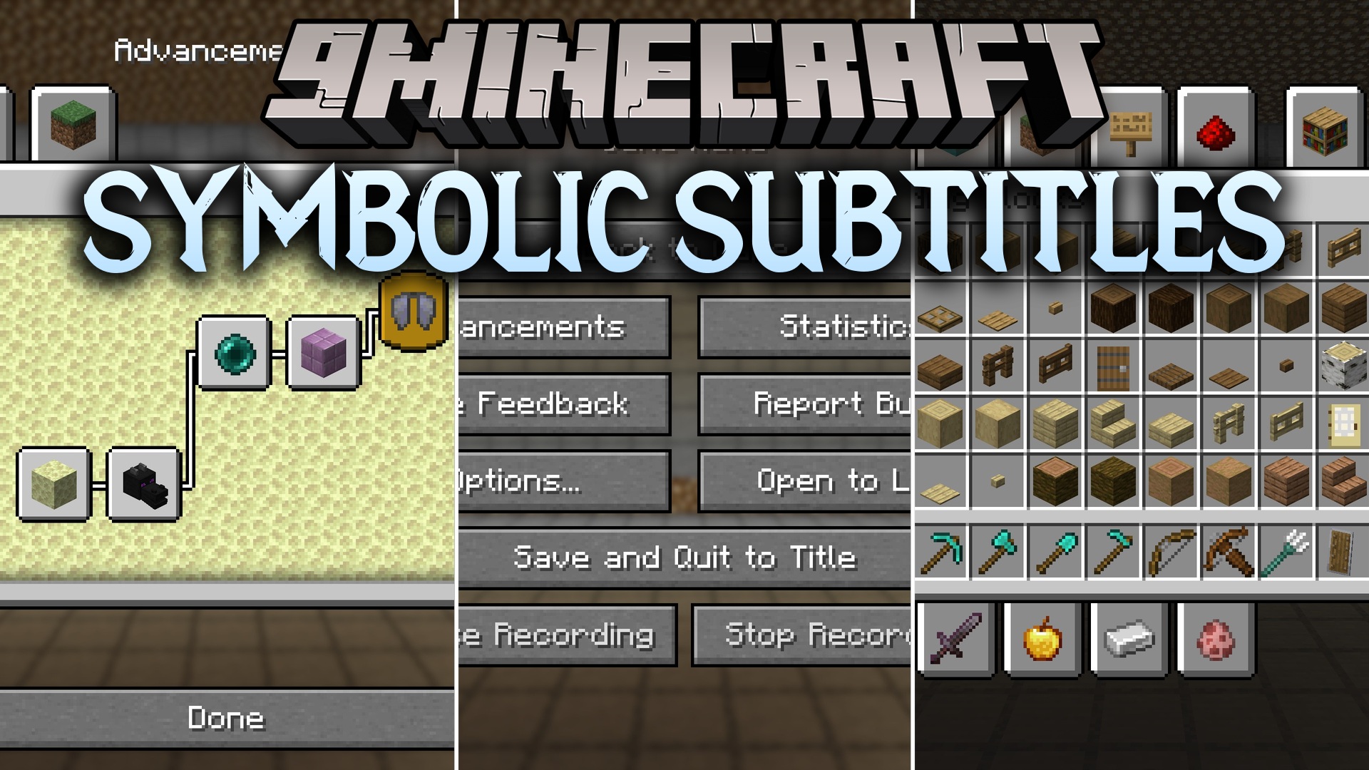 Symbolic Subtitles Resource Pack (1.21.11, 1.20.1) – Quick Visual Cues