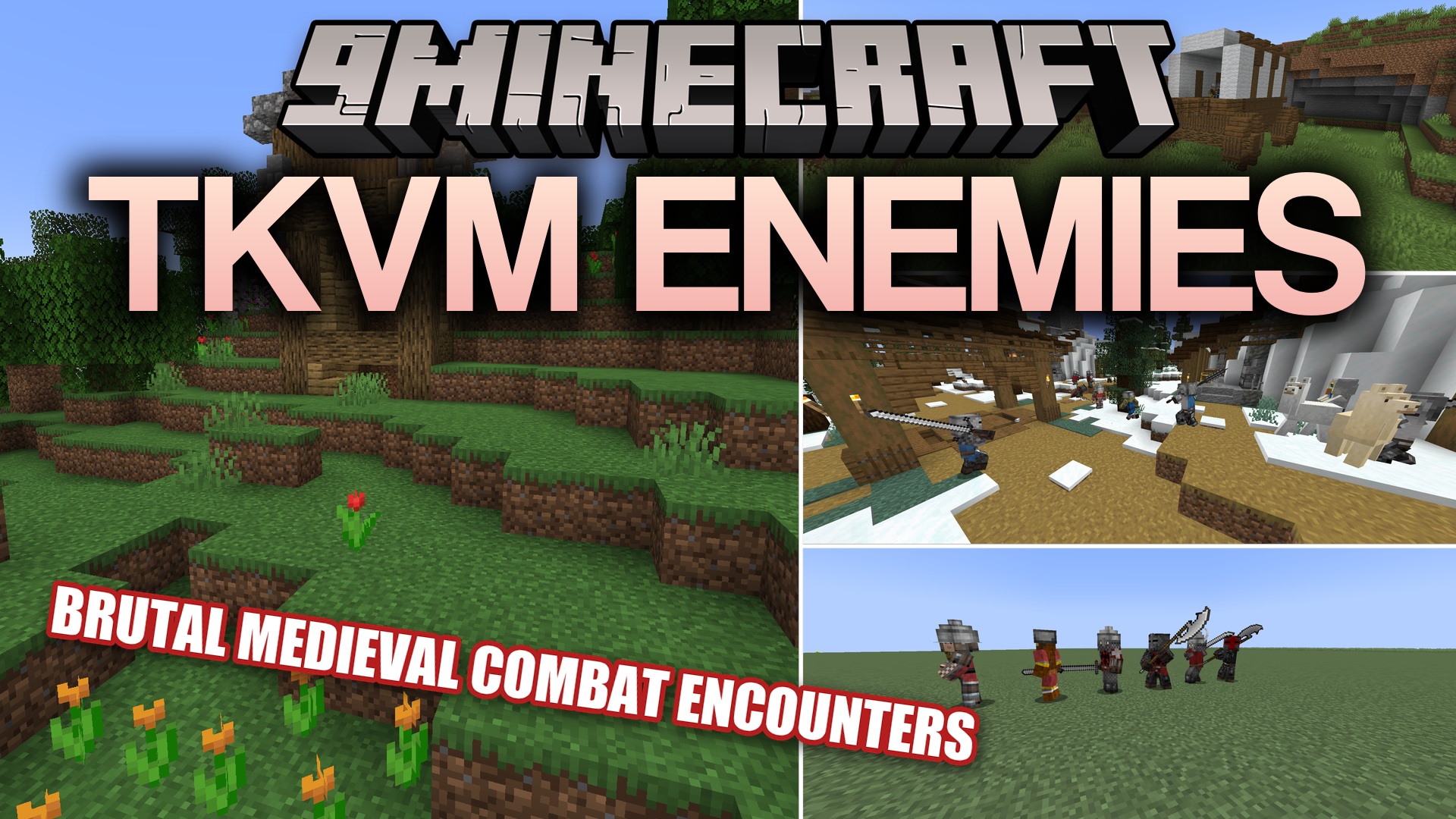 TKVM Enemies Mod (1.20.1) – Choose Your Side in Massive Medieval Faction Wars