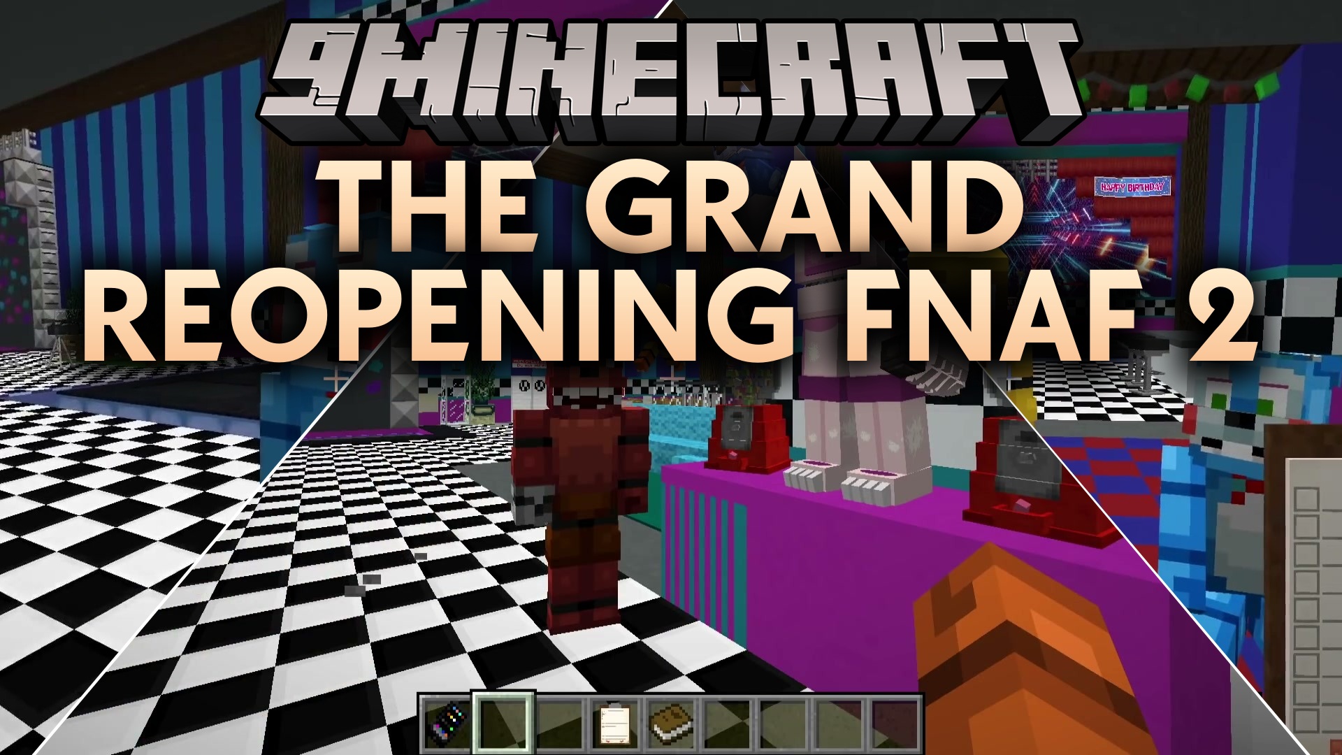 The Grand Reopening FNaF 2 Map (26.2, 1.20.1) – Survive the Haunted Pizzeria