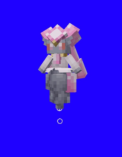 The Jewel Pokémon Data Pack (1.21.1, 1.20.1) – Catch Carbink And Evolve Mega 6 Custom diancie model from the jewel pokemon data pack floating on blue background