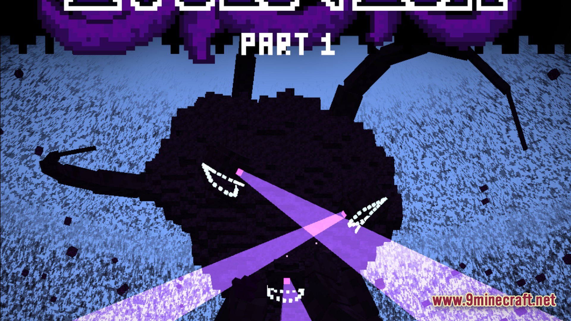 The Wither Storm’s Devastation Modpack (1.20.1) – Survive The Consuming Storm 10 The wither storm fires purple tractor beams from its eyes while looming over a snowy landscape
