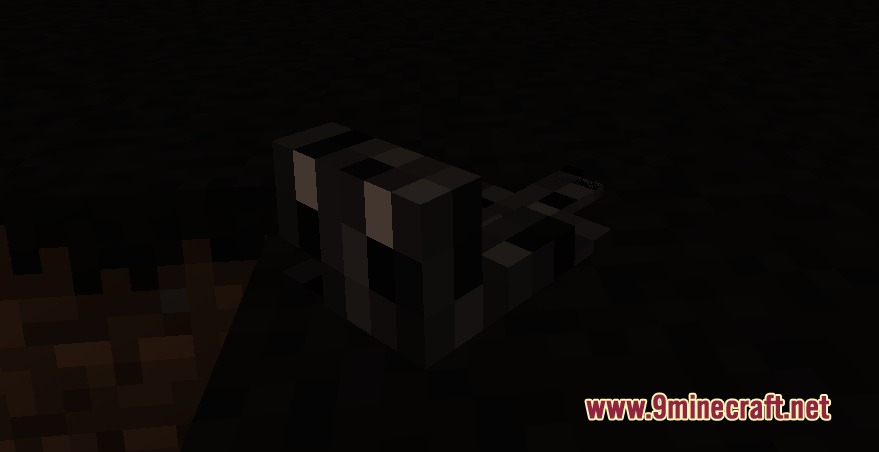 Tidal Crawler Companion Mod (1.20.1) – Raise And Train A Loyal Landshark 8 A small landshark pet sitting on the ground in a dark area