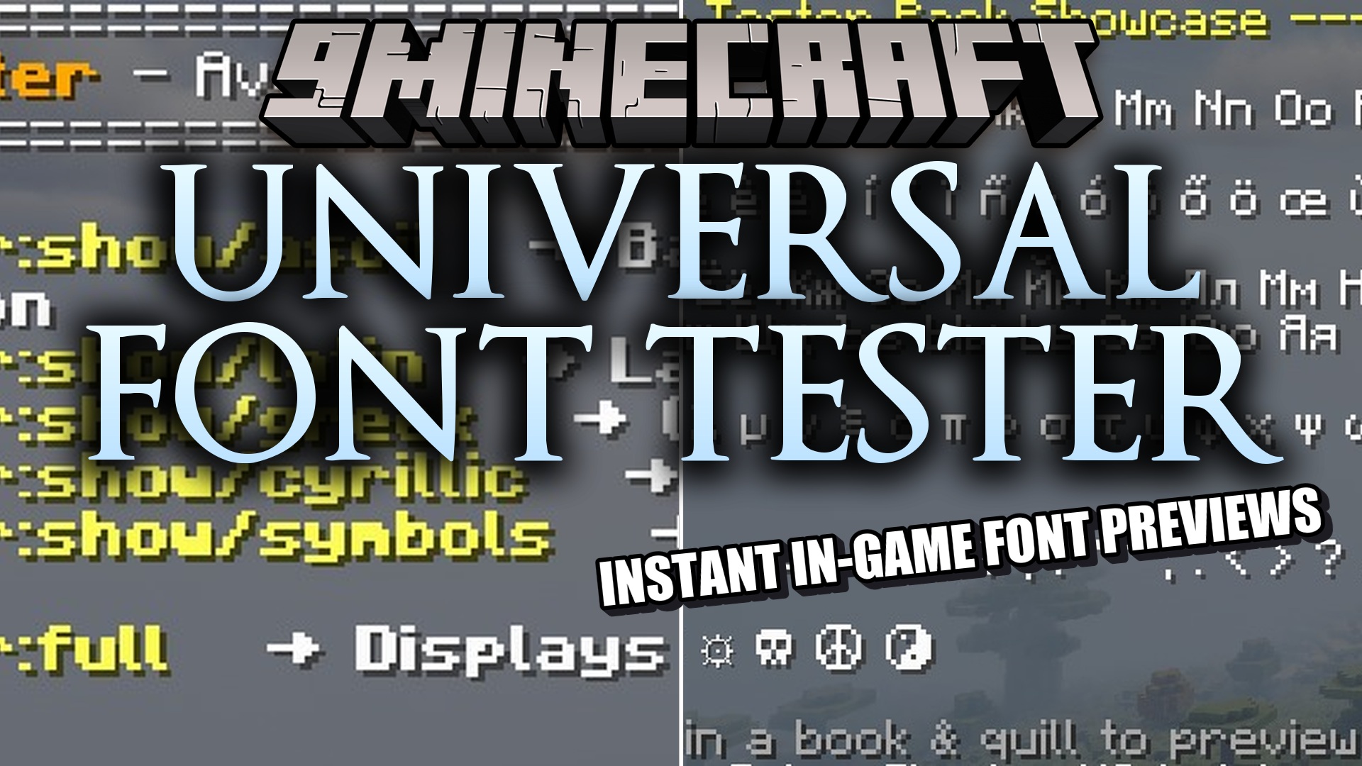 Universal Font Tester Data Pack (1.21.11, 1.20.1) – Check Text Styles