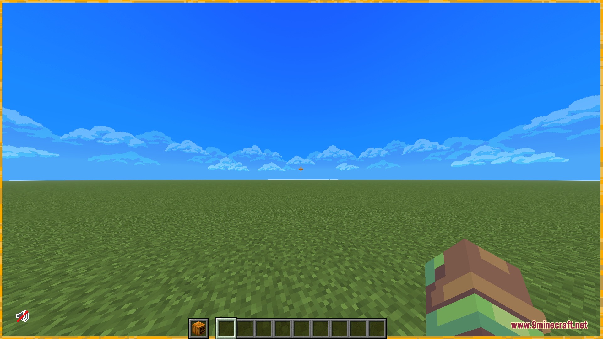 Clear vision in a flat world with the carved pumpkin overlay removed
