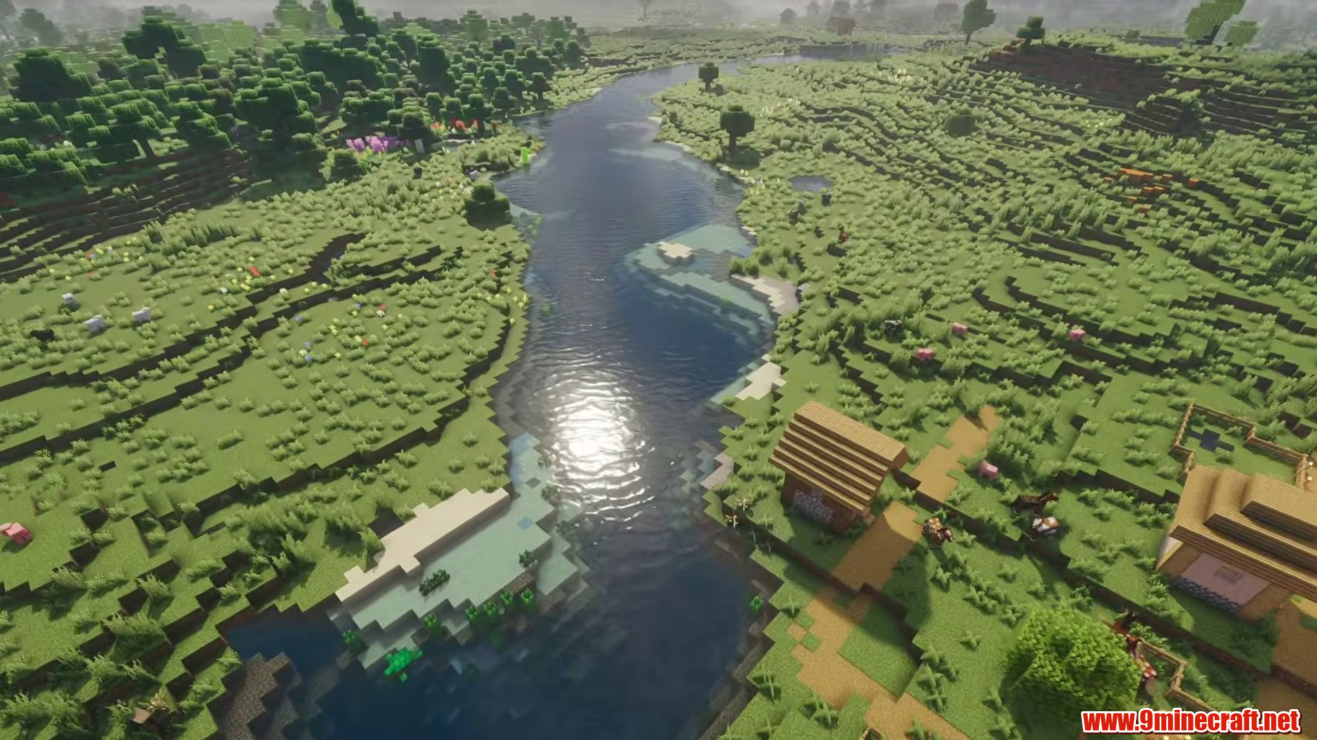Village Starts With Room To Grow: 12 Minecraft Seeds (26.2, 1.21.11) – Java/Bedrock Edition 19 Scenic terrain from minecraft seed 4245800845203921153