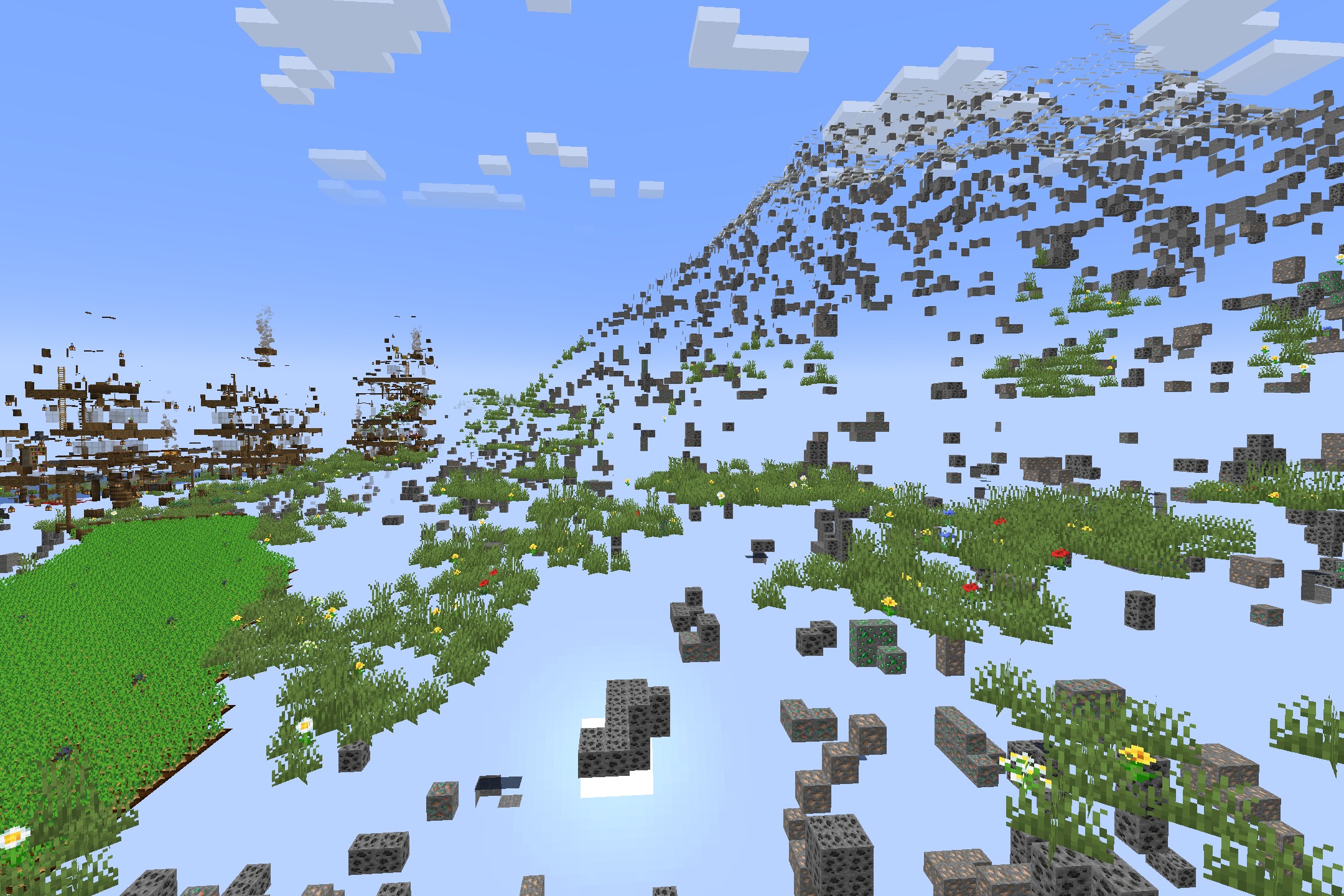 Xray Java Resource Pack (26.1.2, 1.20.1) – See Through Underground Stone 5 Underground coal veins are visible through transparent blocks in a minecraft landscape