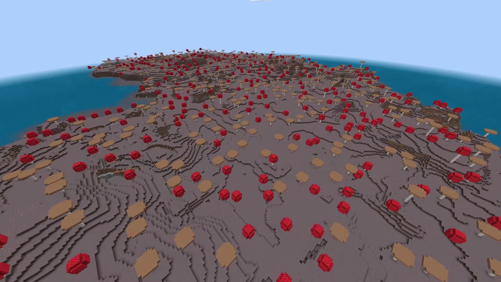 Giant mushroom island and coastal shipwreck - minecraft seed 8385111972938448240