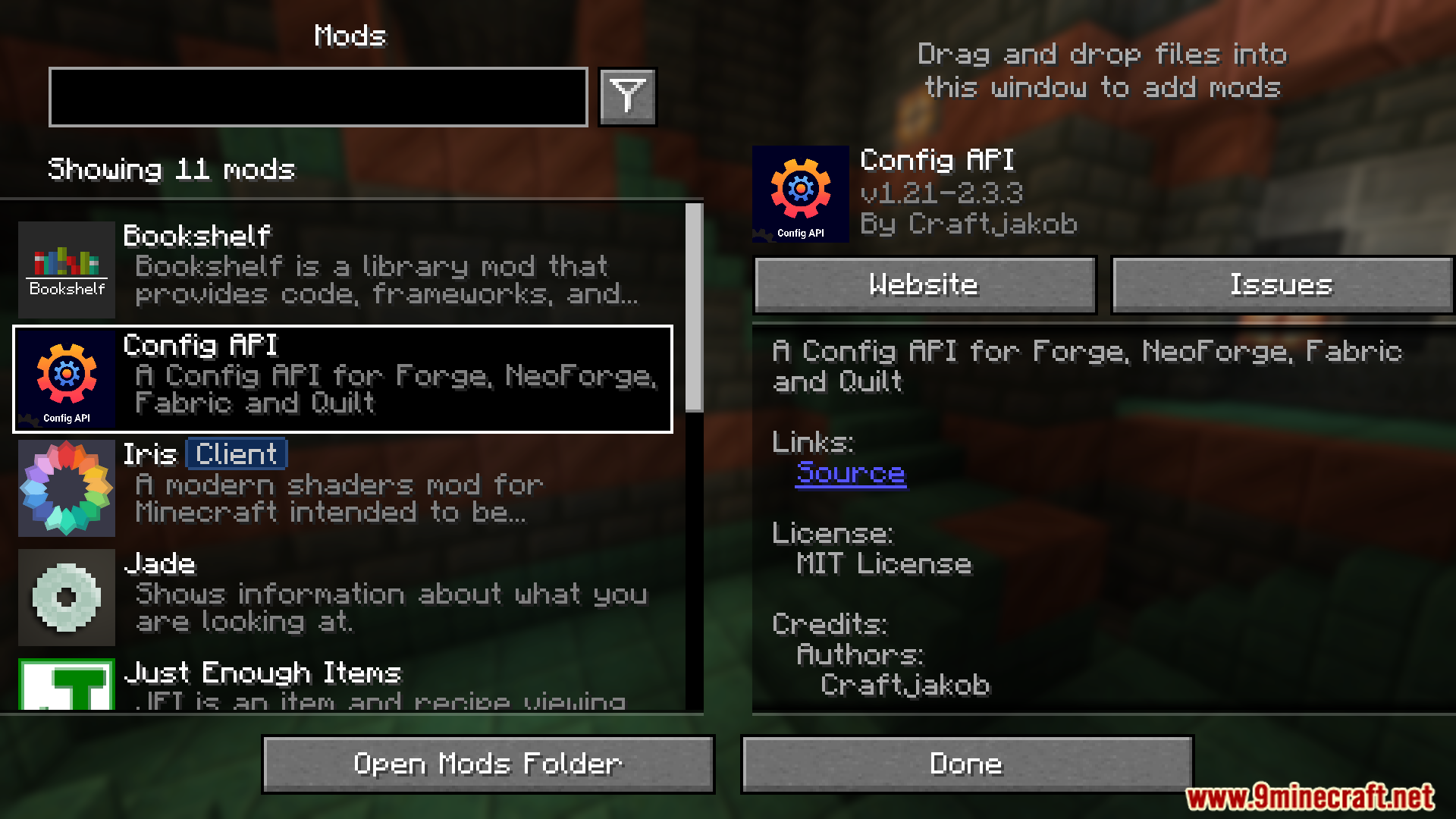 Config api mod screenshots 1
