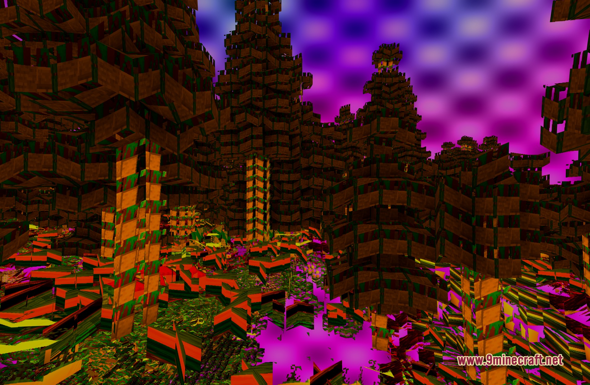 Crucify Shaders (26.2, 1.20.1) – Distorted Vision And Psychedelic Colors 6 Crucify shaders screenshot 5