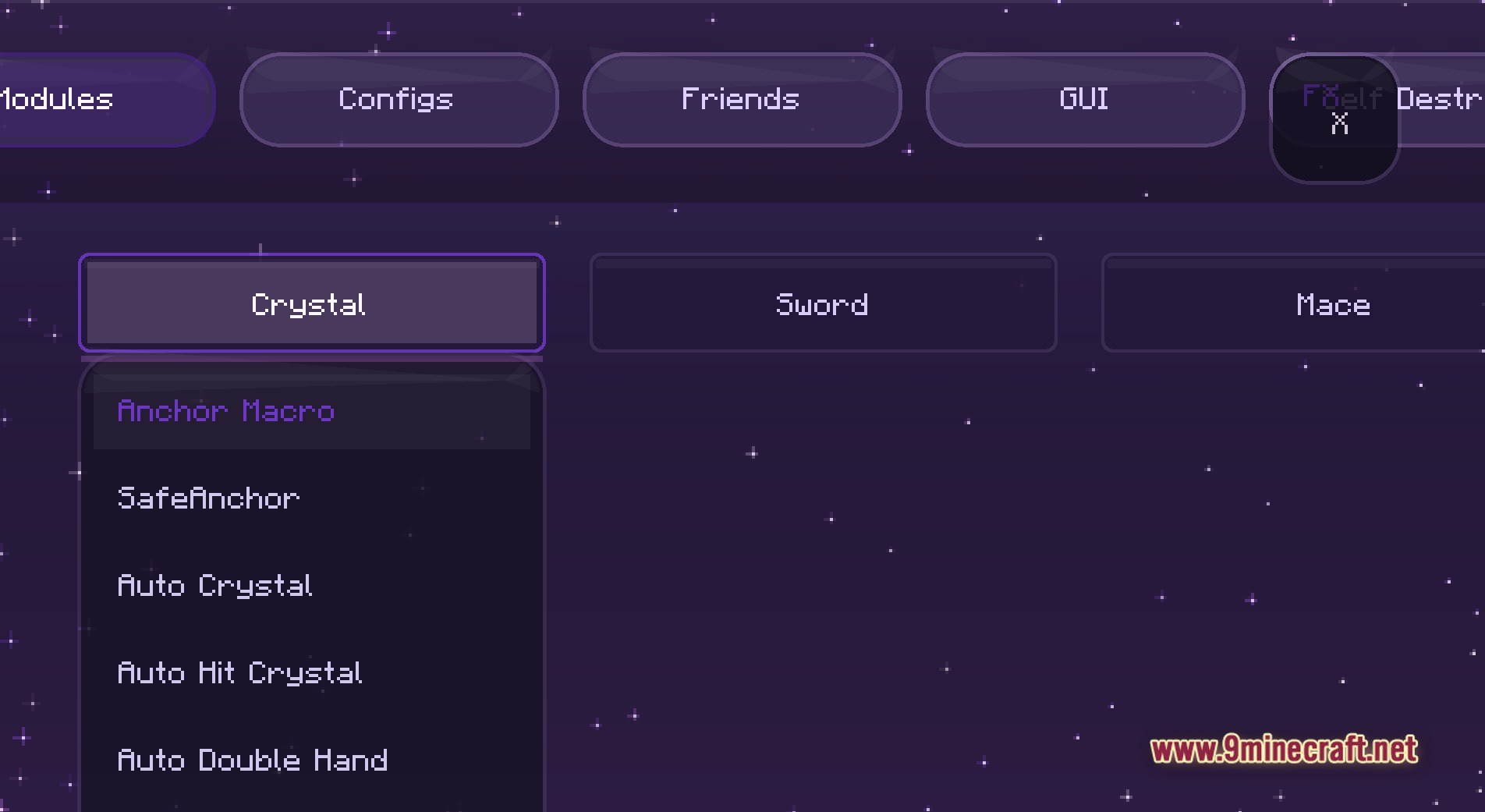 Foxxy client mod screenshot 1