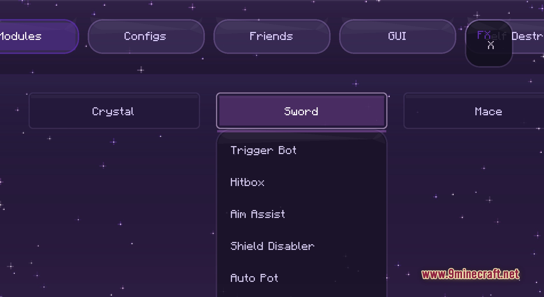 Foxxy client mod screenshot 2