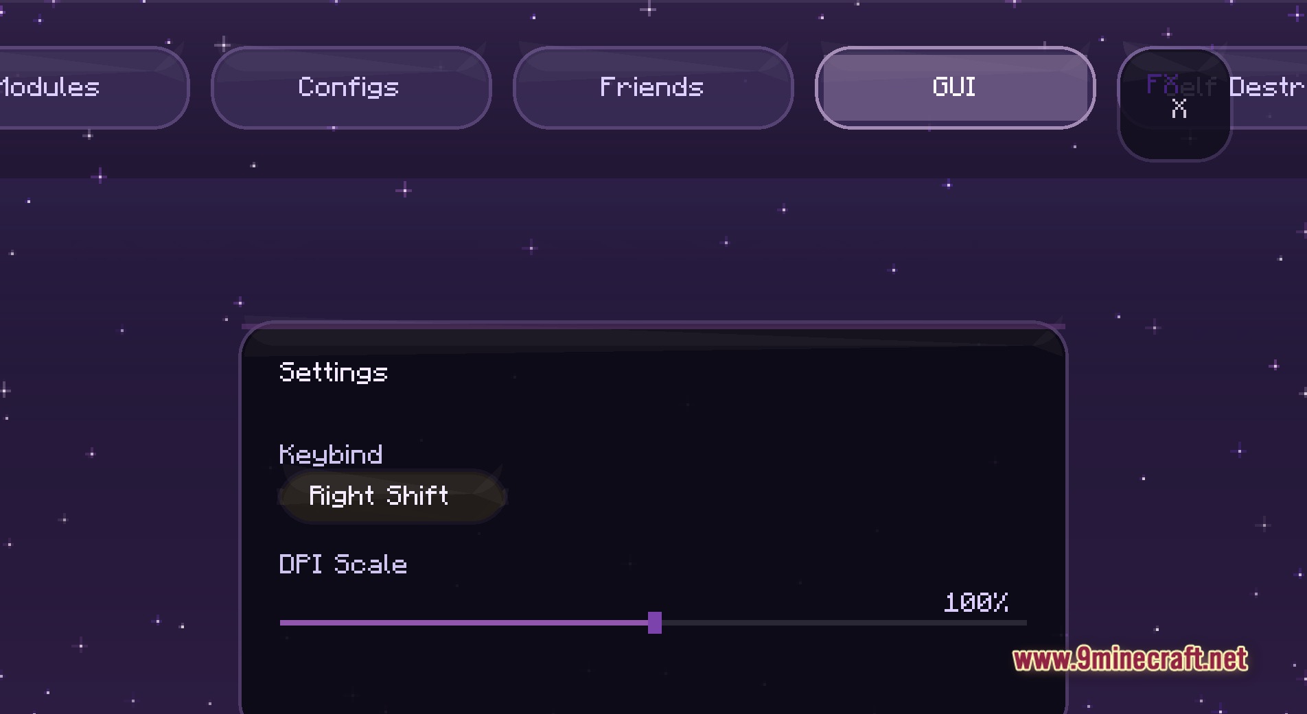 Foxxy client mod screenshot 4