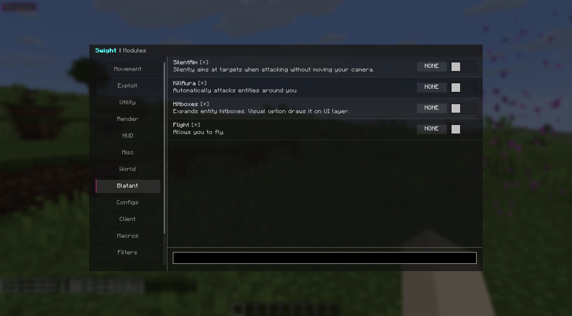 Swight client mod screenshot 2