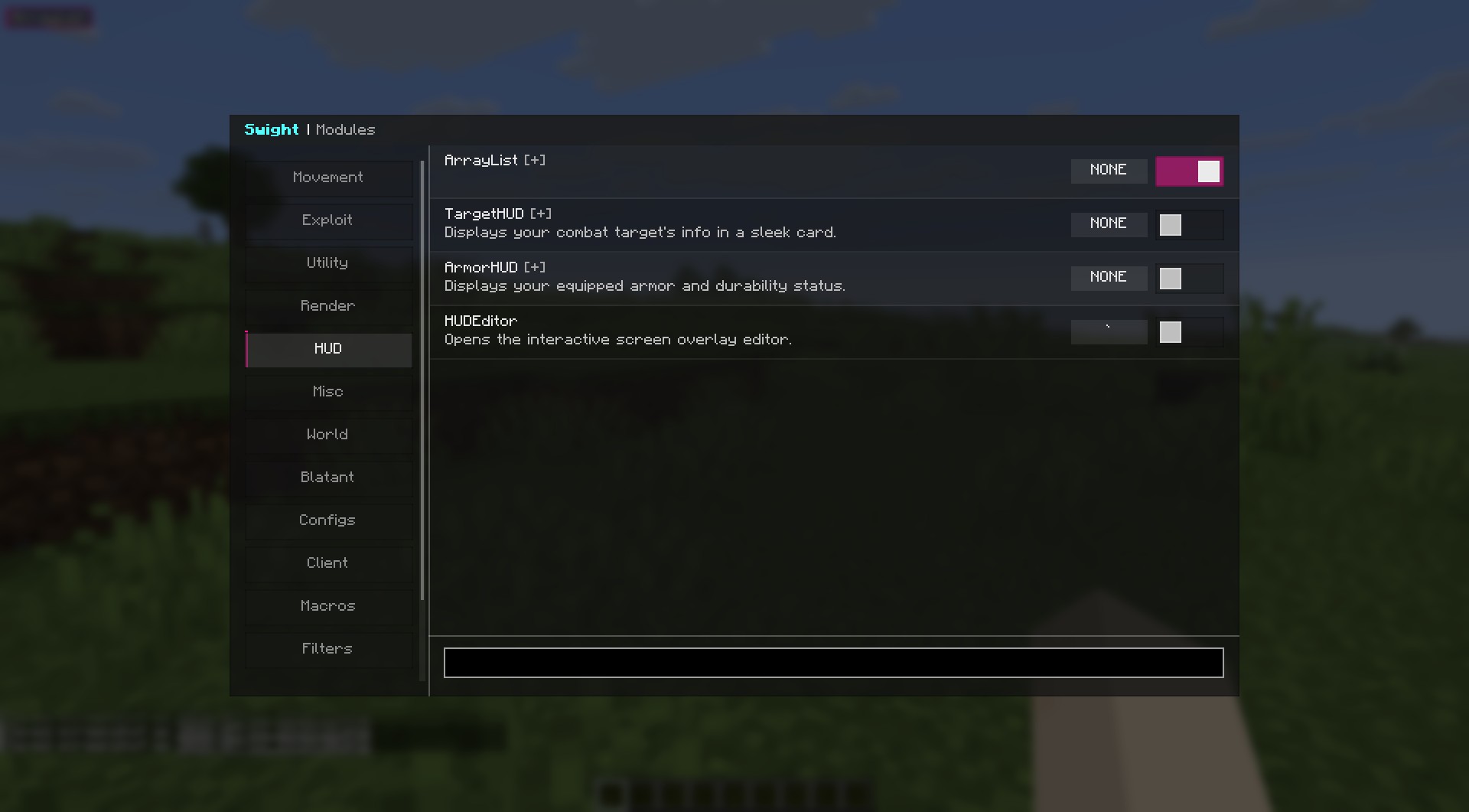 Swight client mod screenshot 3