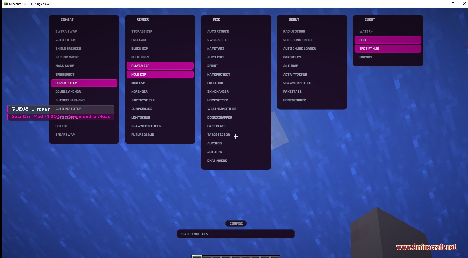 Water client mod screenshot 2