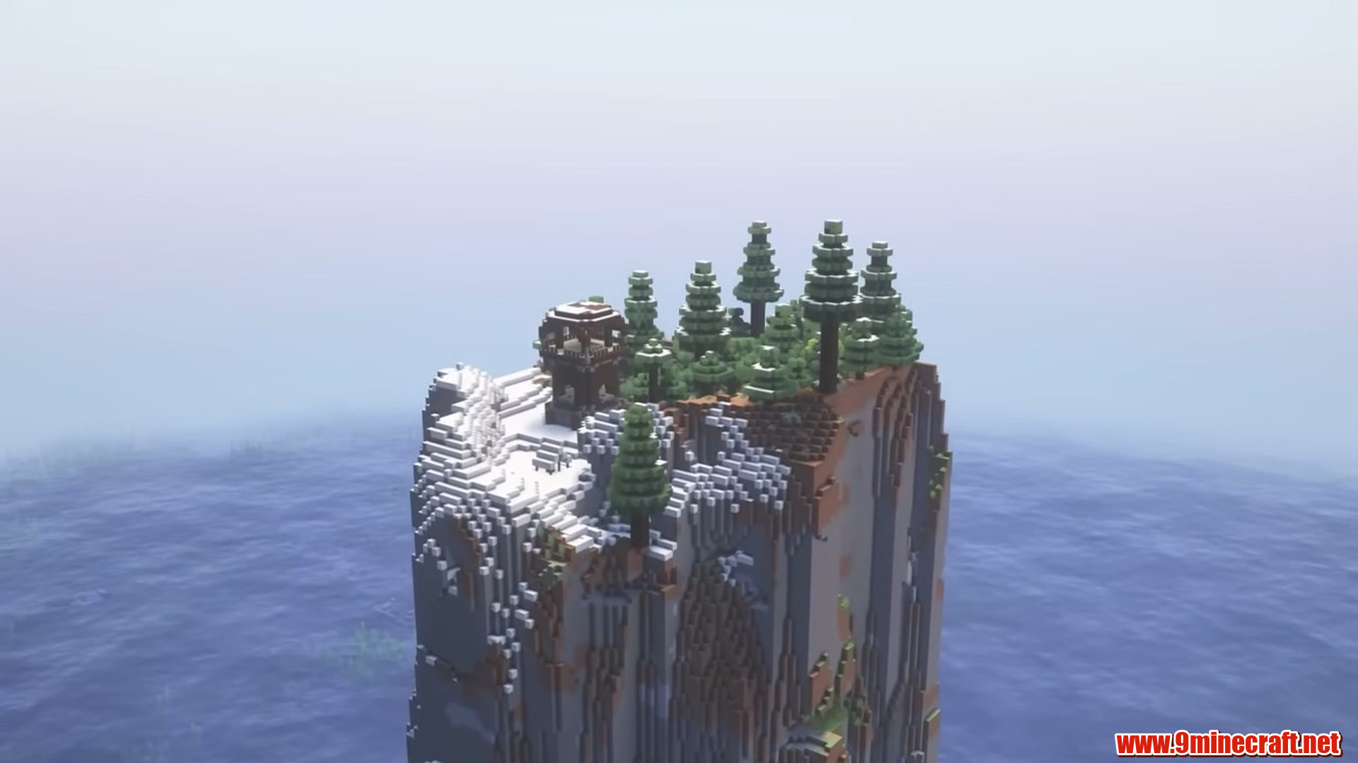 Best Seeds For Minecraft (26.2, 1.21.11) Part 14 – Java/Bedrock Edition 11 Second landscape view of snowy pillar outpost